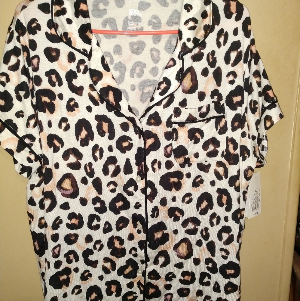 Stars above super soft PJ top